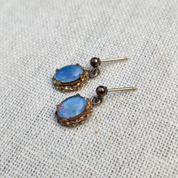 Antique opal earrings - Picture 4 of 7